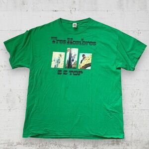 ZZ Top Tres Hombres Green Size XL T Shirt
